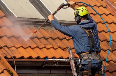 Démoussage et hydrofuge de toiture à Champien